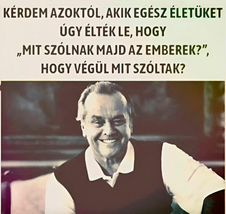 Mit szólnak majd az emberek?